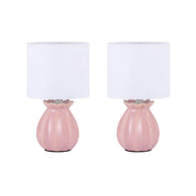 Blossom Set of 2 Table Lamp Blush Pink & White