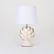 Tasha Artichoke Set of 2 Table Lamp White & Natural
