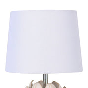 Tasha Artichoke Set of 2 Table Lamp White & Natural