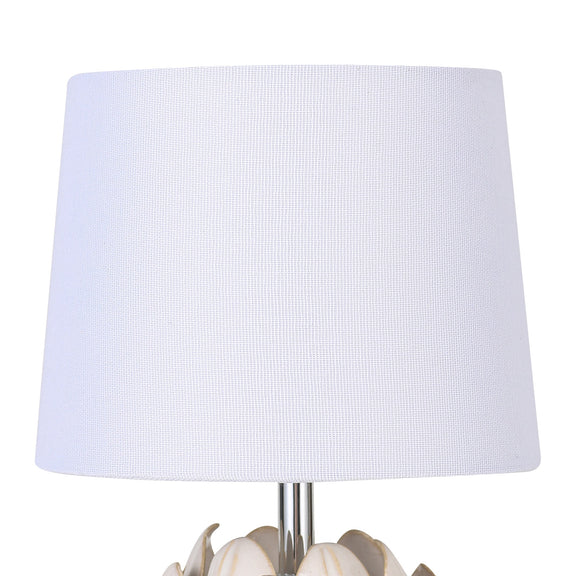 Tasha Artichoke Set of 2 Table Lamp White & Natural