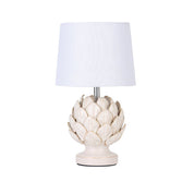 Tasha Artichoke Set of 2 Table Lamp White & Natural