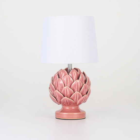 Tasha Artichoke Set of 2 Table Lamp Ivory & Natural