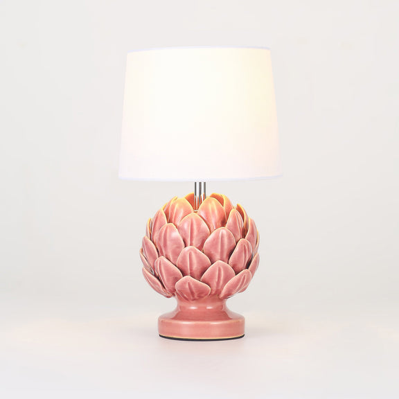 Tasha Artichoke Set of 2 Table Lamp Ivory & Natural