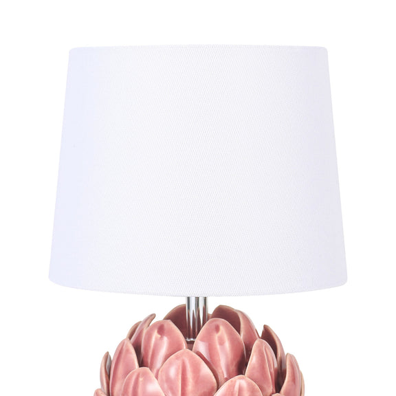 Tasha Artichoke Set of 2 Table Lamp Ivory & Natural