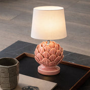 Tasha Artichoke Set of 2 Table Lamp Ivory & Natural