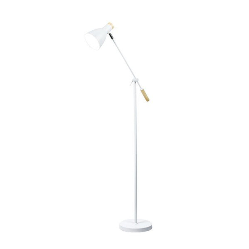 Scandinavian Adjustable Floor Lamp in White
