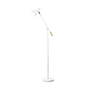 Scandinavian Adjustable Floor Lamp in White