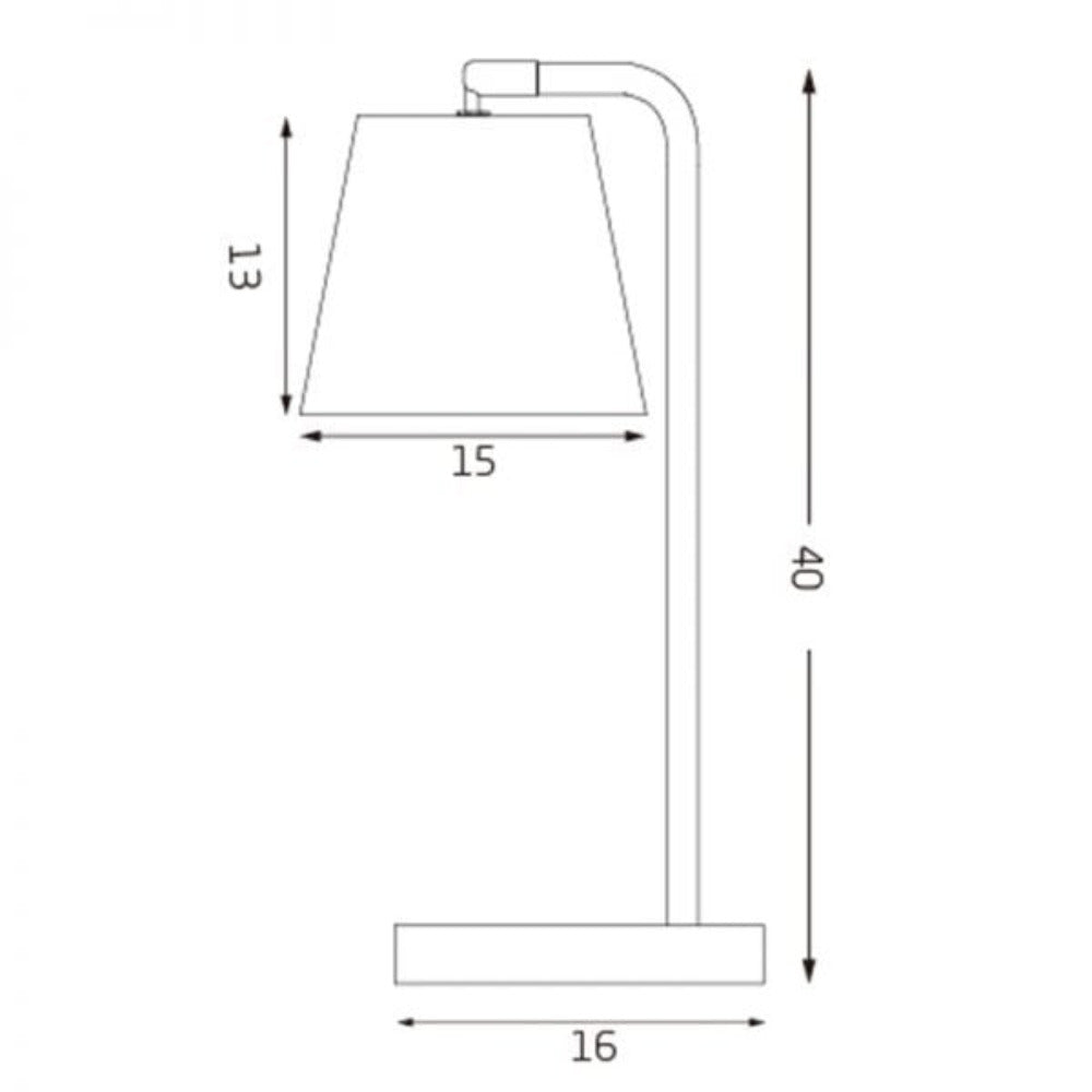 Mak Table Lamp in White