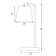 Mak Table Lamp in White