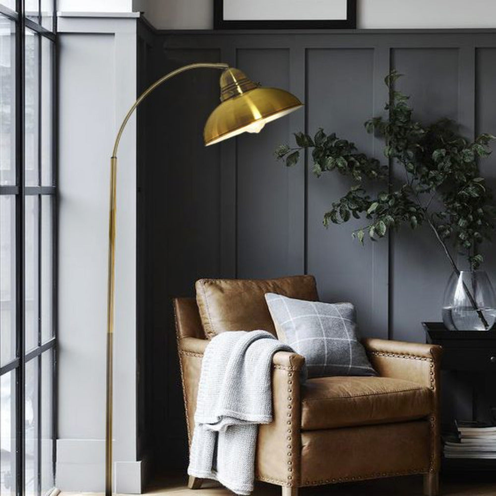 Manor Floor Lamp Antique Copper