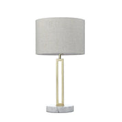 Margleus Metal Table Lamp with Marble Base