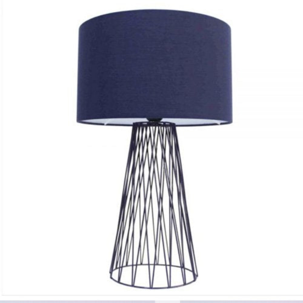 DISPLAY ITEM - Albus Table Lamp Navy Blue