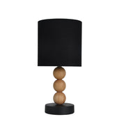 Cara 1 Light Table Lamp Black