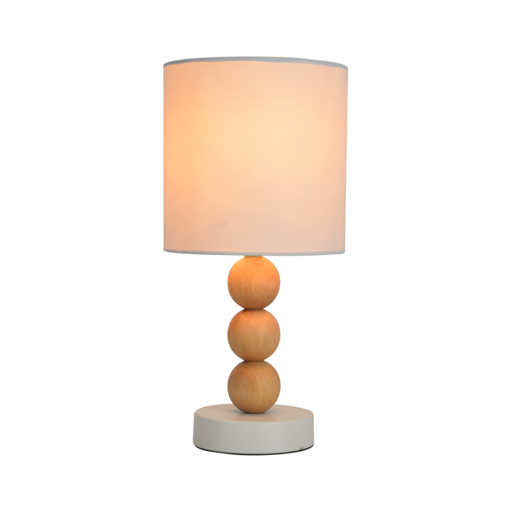 Cara 1 Light Table Lamp White