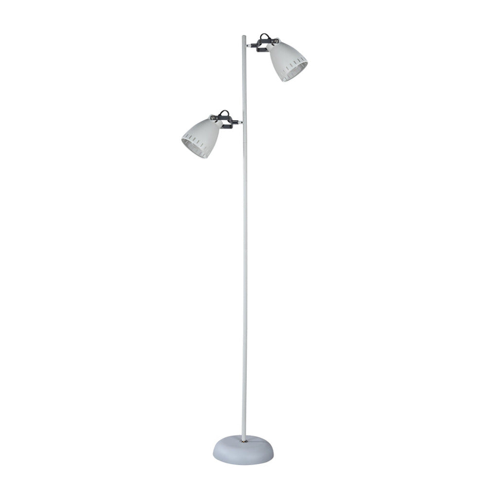 Audrey 1 Light Floor Lamp White