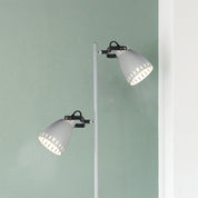 Audrey 1 Light Floor Lamp White