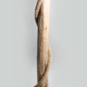 Lea 1 Light Floor Lamp Black & Natural