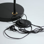 Yvette Rattan 1 Light Floor Lamp Black & Natural Rattan
