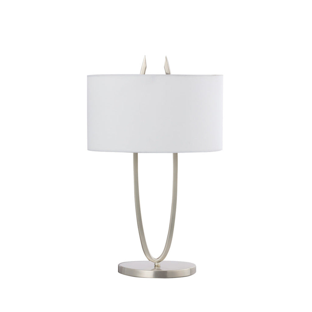 Denise 1 Light Table Lamp Satin Chrome