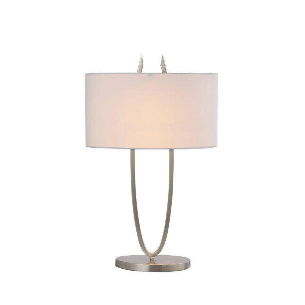Denise 1 Light Table Lamp Satin Chrome