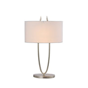 Denise 1 Light Table Lamp Satin Chrome