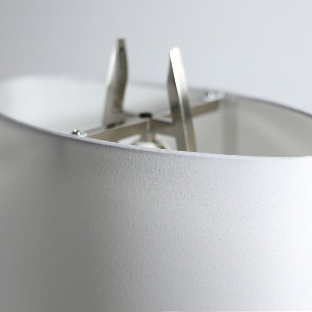 Denise 1 Light Table Lamp Satin Chrome
