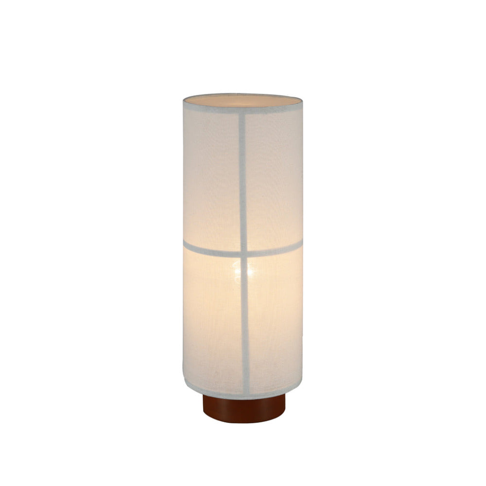 Ailsa 1 Light Linen Table Lamp White
