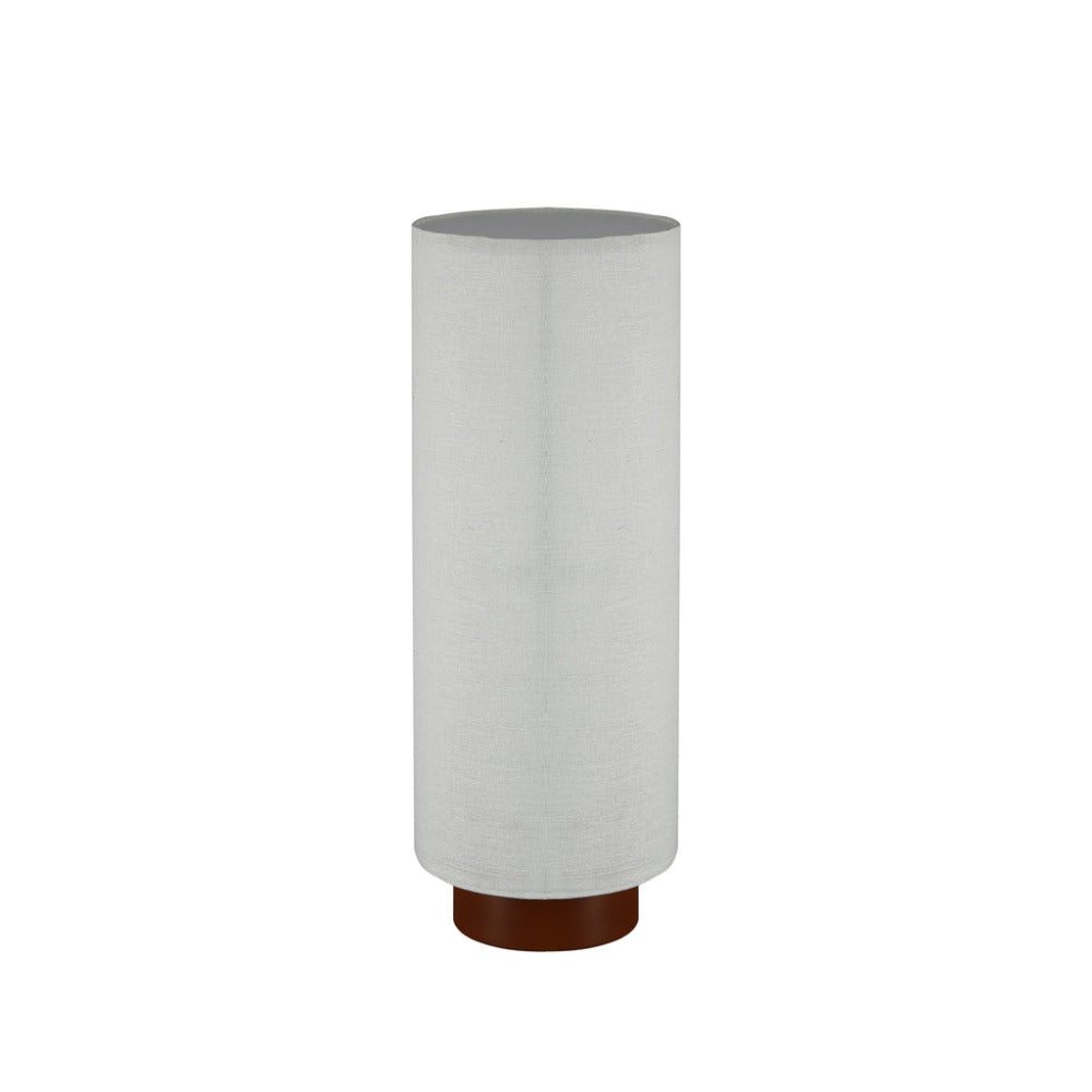 Ailsa 1 Light Linen Table Lamp White