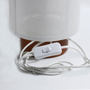 Ailsa 1 Light Linen Table Lamp White