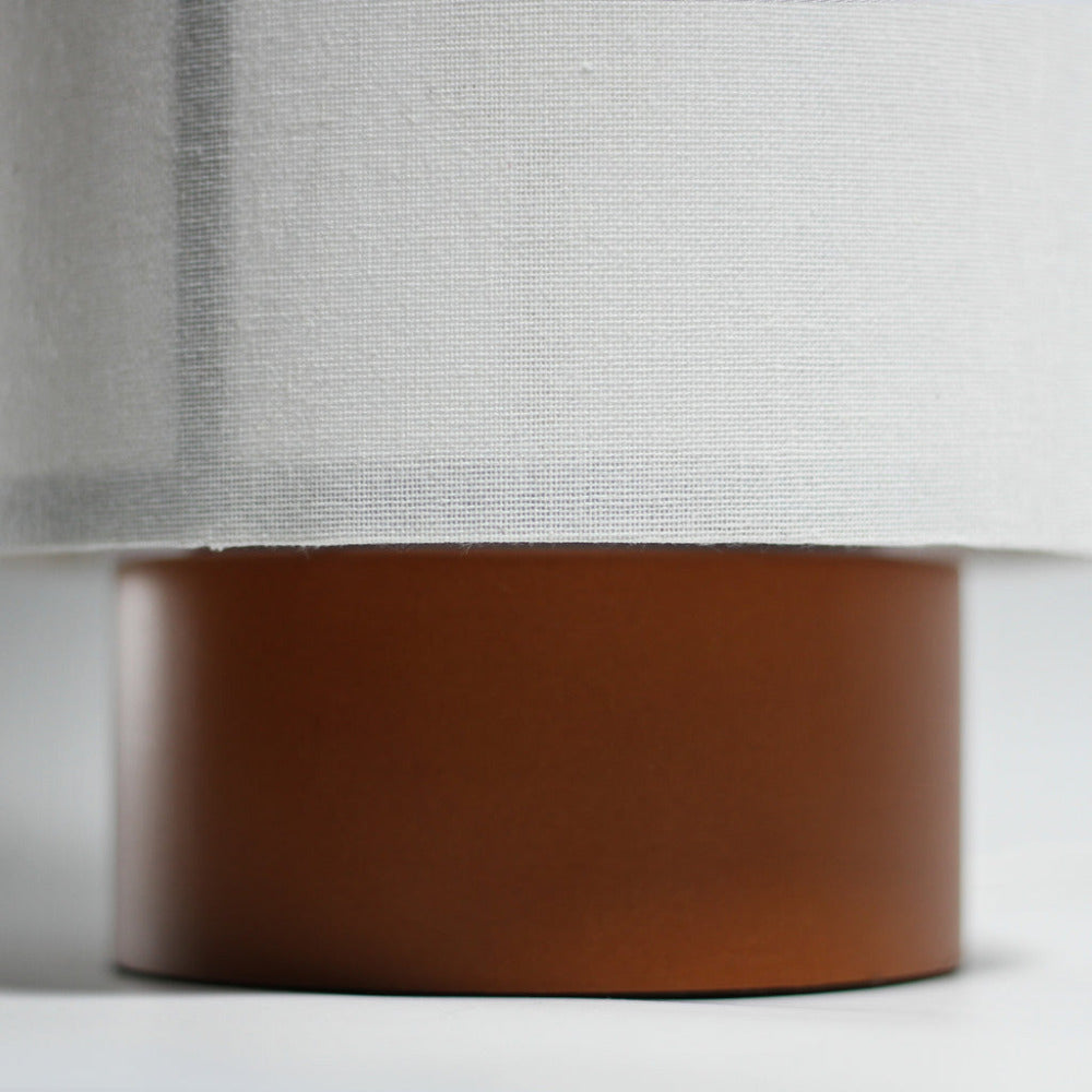 Ailsa 1 Light Linen Table Lamp White