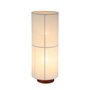 Ailsa 2 Light Linen Floor Lamp White