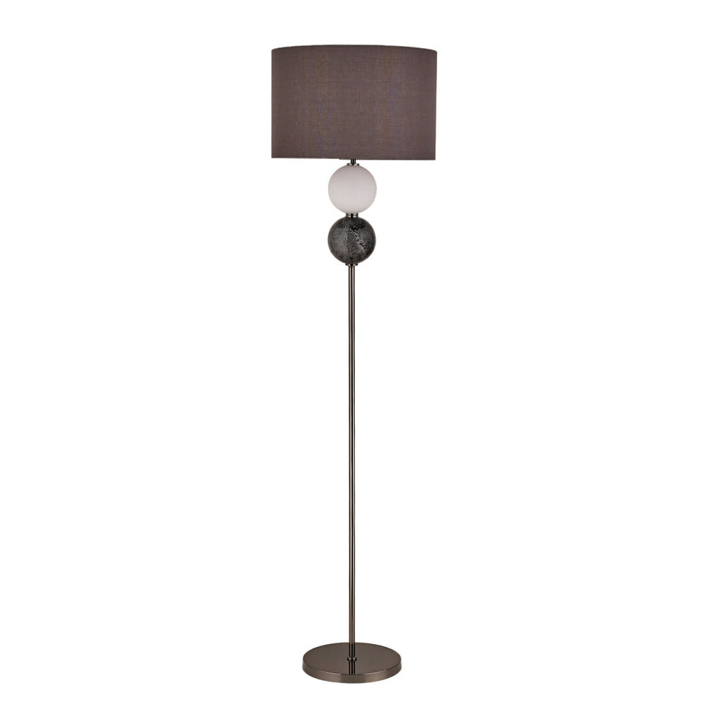 Murano 1 Light Floor Lamp Pewter