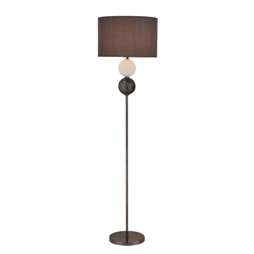 Murano 1 Light Floor Lamp Pewter