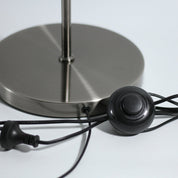 Murano 1 Light Floor Lamp Pewter