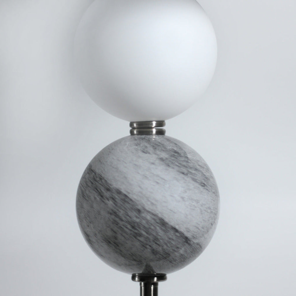Murano 1 Light Floor Lamp Pewter