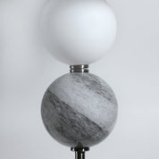Murano 1 Light Floor Lamp Pewter