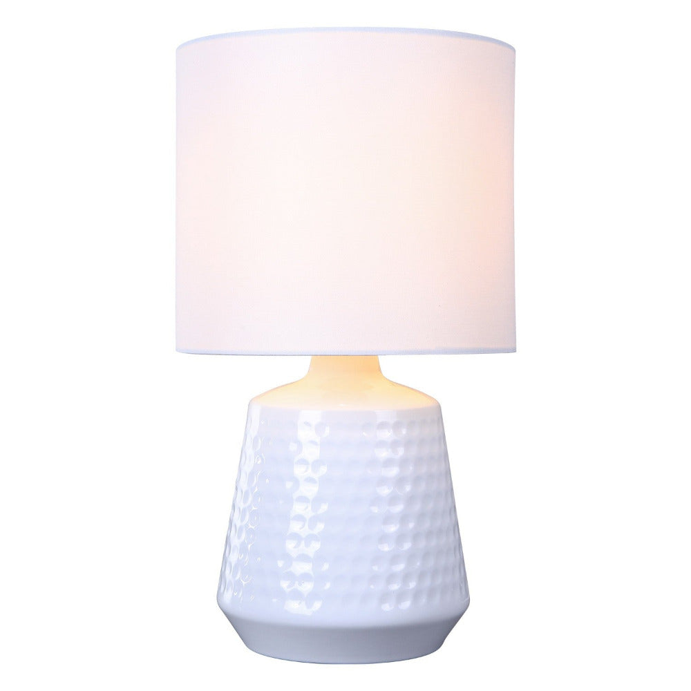 Hyde Table Lamp White Iron