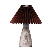 Navia Table Lamp Brown Fabric