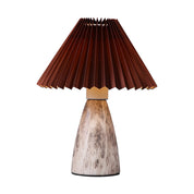 Navia Table Lamp Brown Fabric