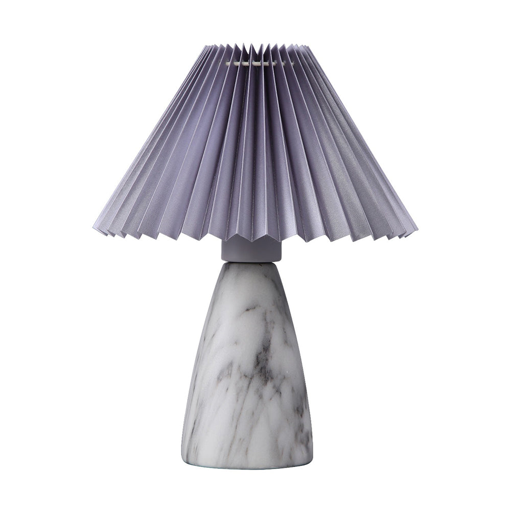 Navia Table Lamp Grey Fabric