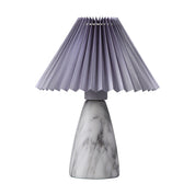 Navia Table Lamp Grey Fabric