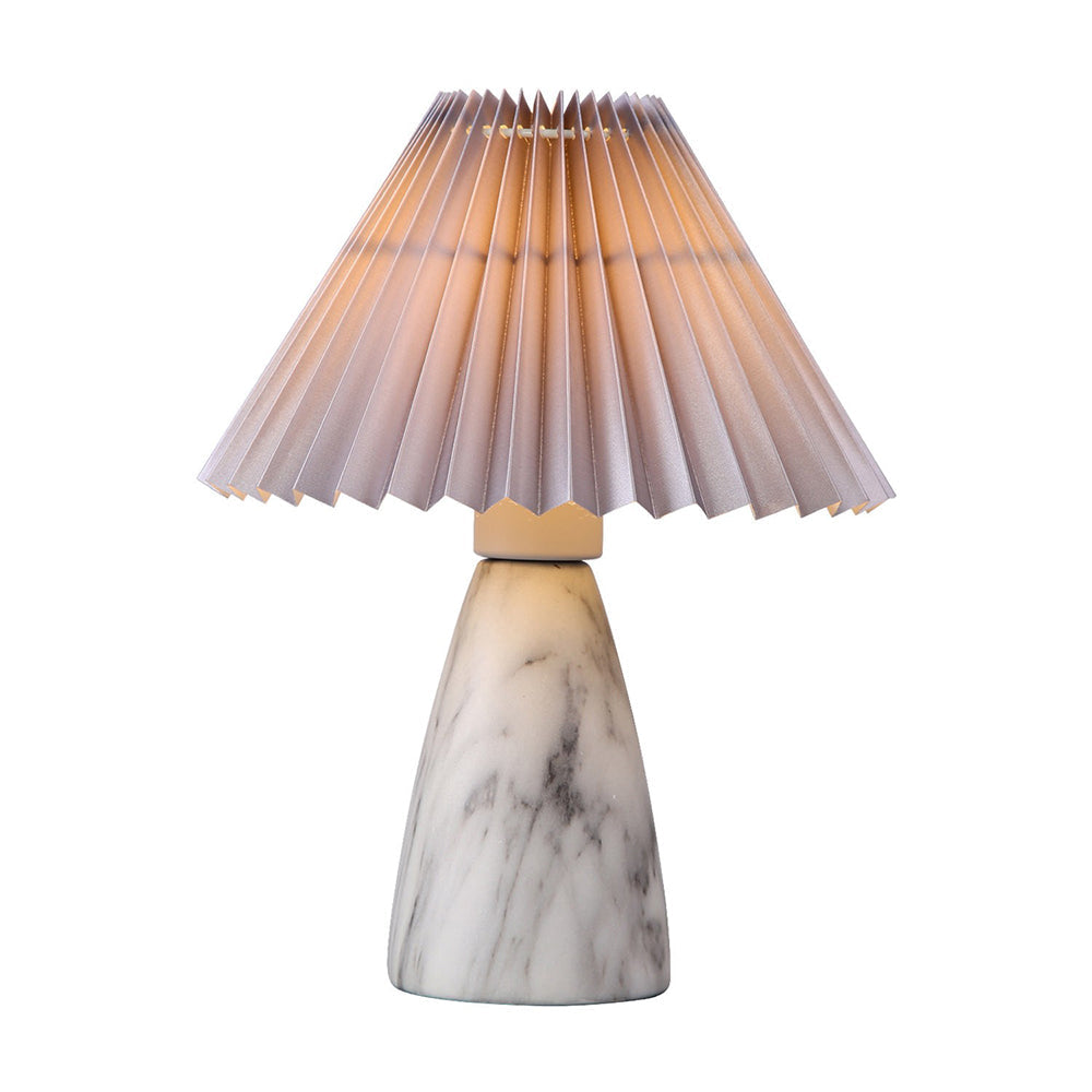 Navia Table Lamp Grey Fabric