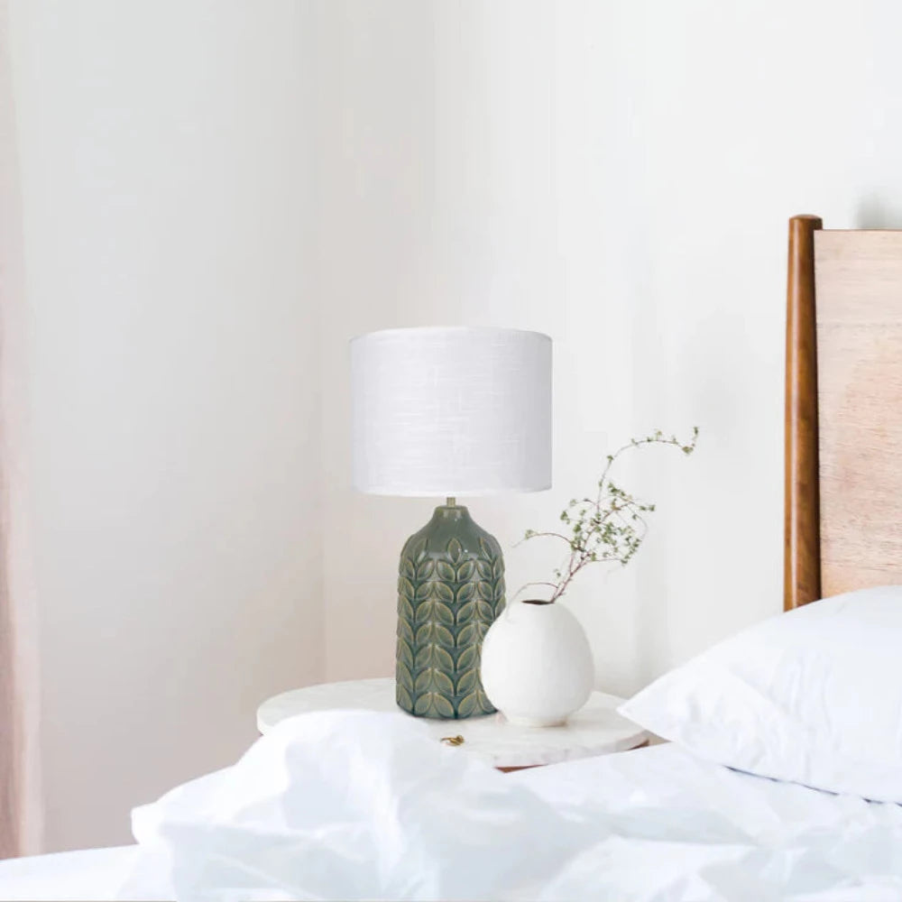 Bloom Table Lamp Green Ceramic