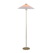 Peck Pleated Floor Lamp White Metal