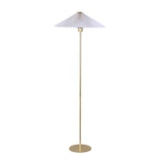 Peck Pleated Floor Lamp White Metal