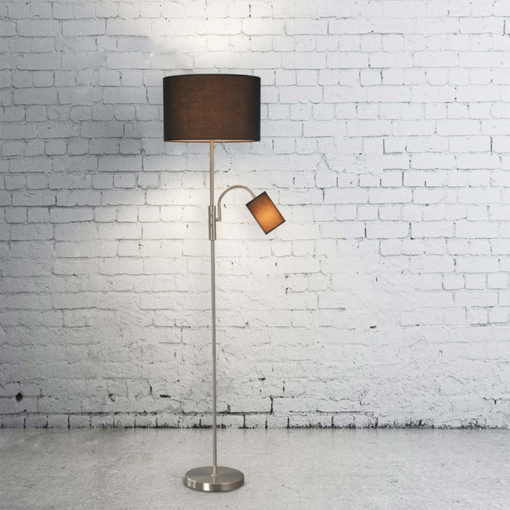 Cylinya Floor Lamp Black Metal