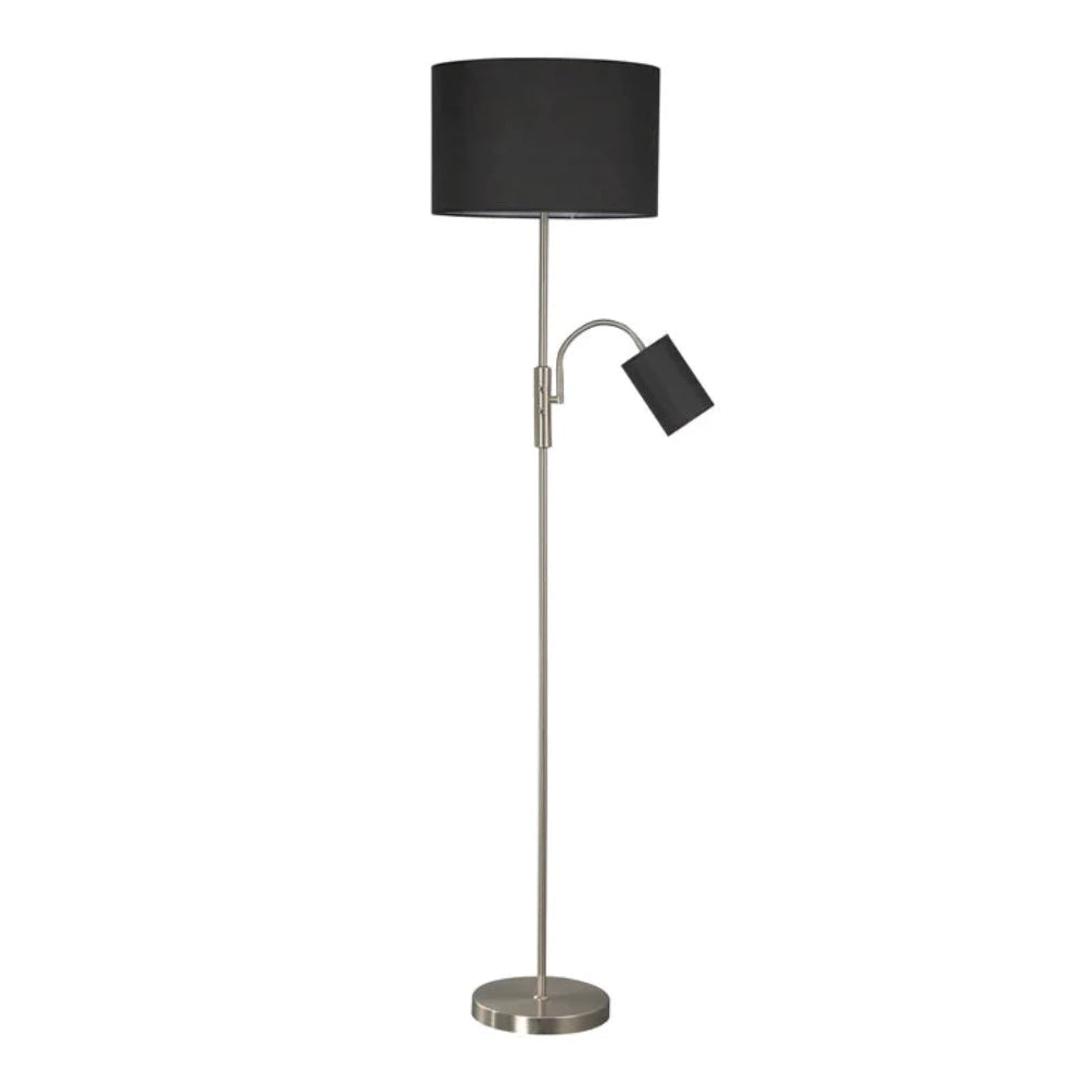 Cylinya Floor Lamp Black Metal