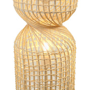 Twirla Small Floor Lamp White & Natural