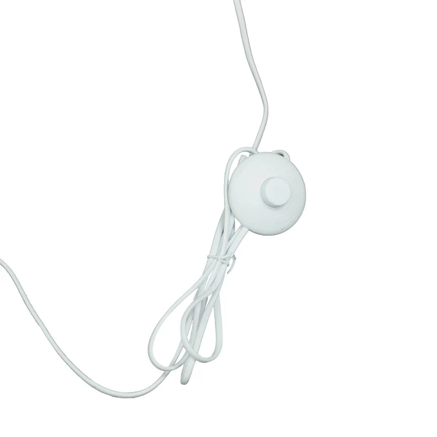 Twirla Small Floor Lamp White & Natural