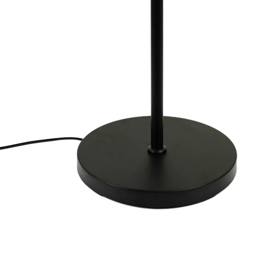 Linea Floor Lamp Matt Black & Linen